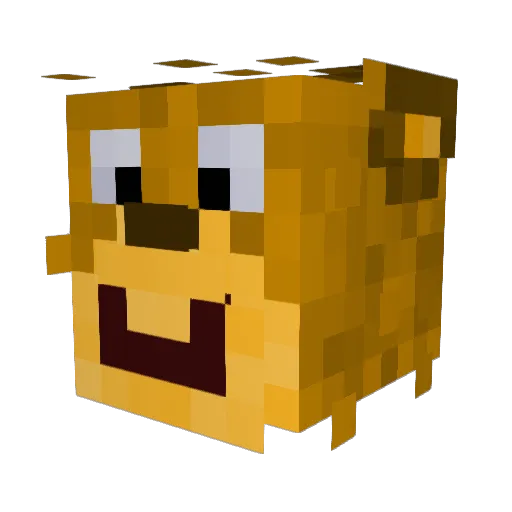 TFB_Auty Minecraft avatar head, 3D render