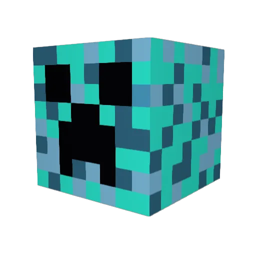 TFCcrazy007 Minecraft avatar head, 3D render