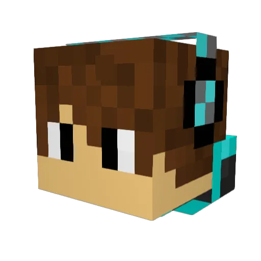 TFG657 Minecraft avatar head, 3D render
