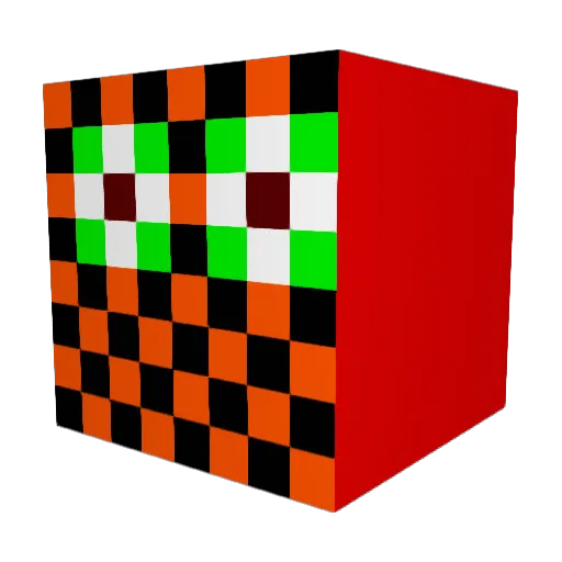 TFGxMONSTERZZ Minecraft avatar head, 3D render