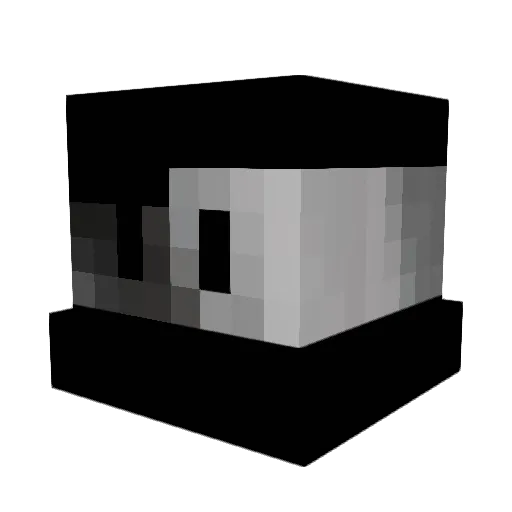 TFJ2021 Minecraft avatar head, 3D render