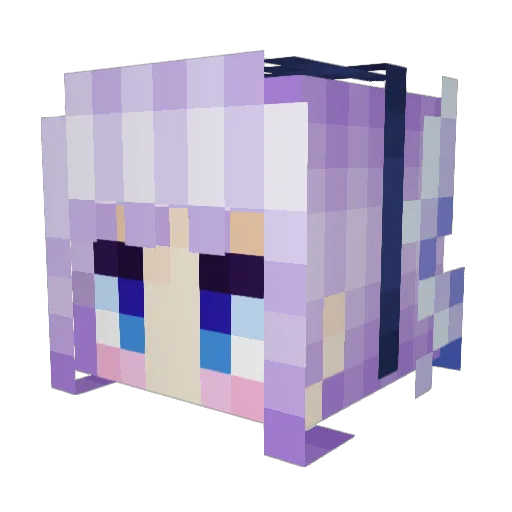 TFMHater Minecraft avatar head, 3D render