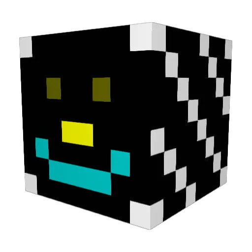 TFPrincess Minecraft avatar head, 3D render