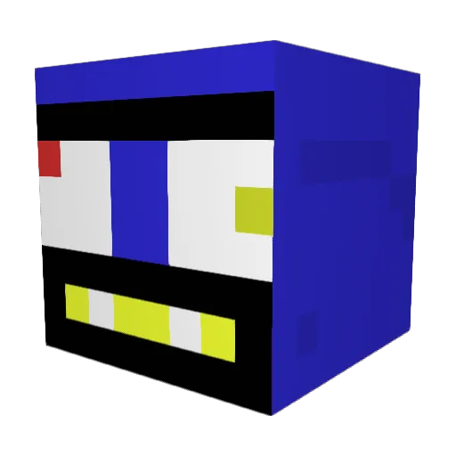TFS3002 Minecraft avatar head, 3D render