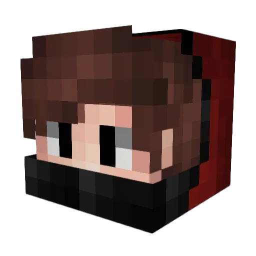 TFT3r4n Minecraft avatar head, 3D render