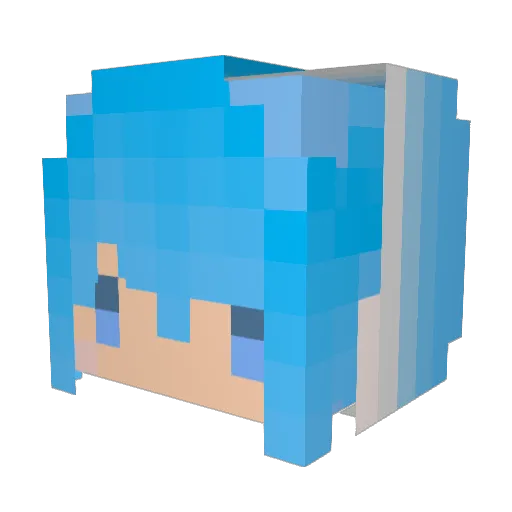 TFW_hi_Nemo Minecraft avatar head, 3D render