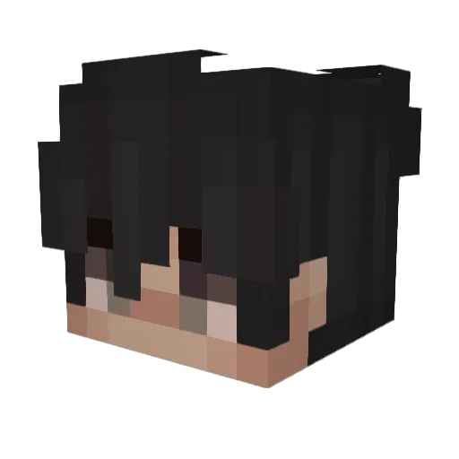 TFW_hi_R6 Minecraft avatar head, 3D render