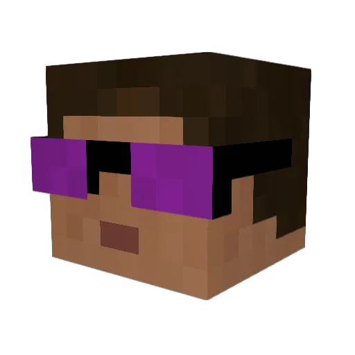 TFailHD Minecraft avatar head, 3D render