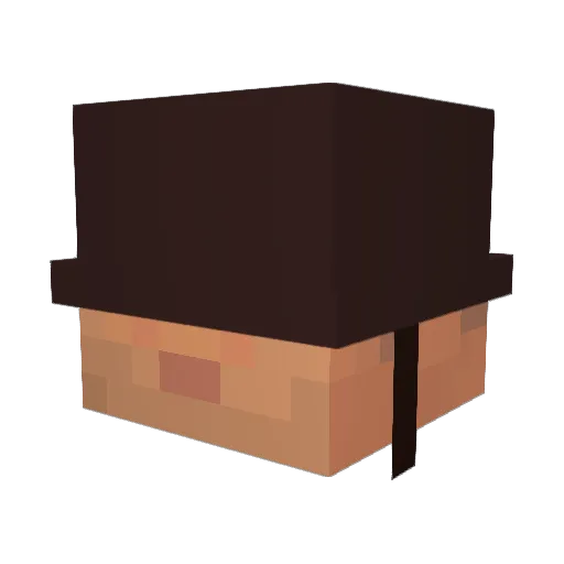 TFarcher Minecraft avatar head, 3D render