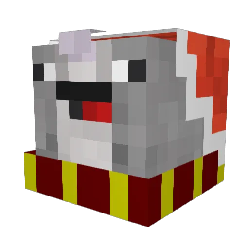 TFdisciple Minecraft avatar head, 3D render