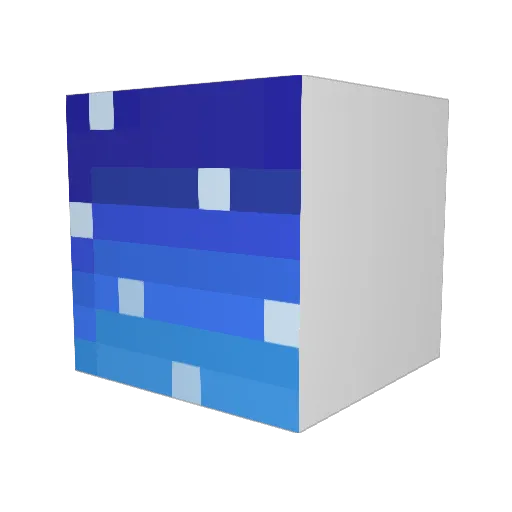 TGAA231 Minecraft avatar head, 3D render