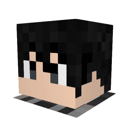 TGDreary Minecraft avatar head, 3D render
