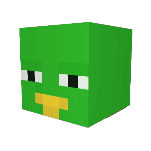 TGELogan Minecraft avatar head, 3D render