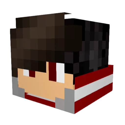 TGGIsMe Minecraft avatar head, 3D render
