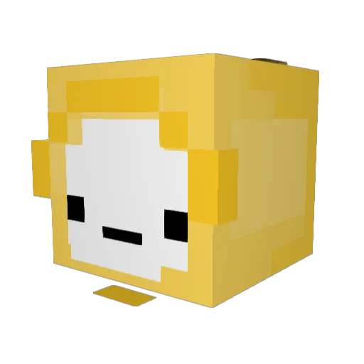 TGHEN1 Minecraft avatar head, 3D render