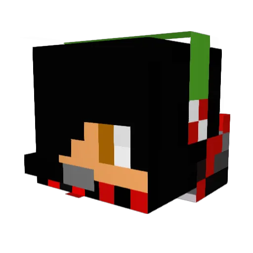 TGKOne Minecraft avatar head, 3D render