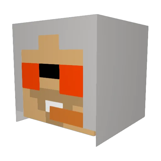 TGKstafford Minecraft avatar head, 3D render