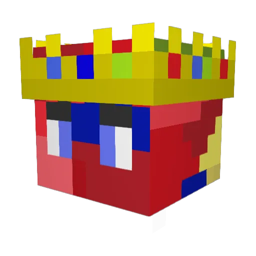 TGLame Minecraft avatar head, 3D render