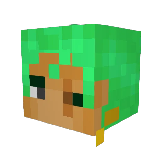 TGR_Shark Minecraft avatar head, 3D render
