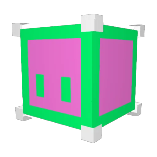 TGUI Minecraft avatar head, 3D render