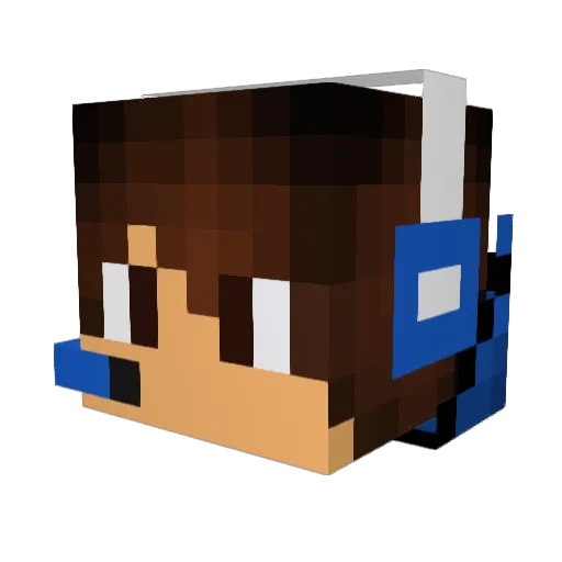 TG_Scorch Minecraft avatar head, 3D render