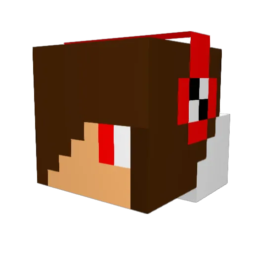 TG_Vortex Minecraft avatar head, 3D render