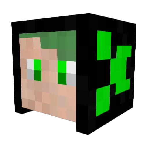 TGamer354 Minecraft avatar head, 3D render