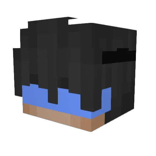 TGbg Minecraft avatar head, 3D render
