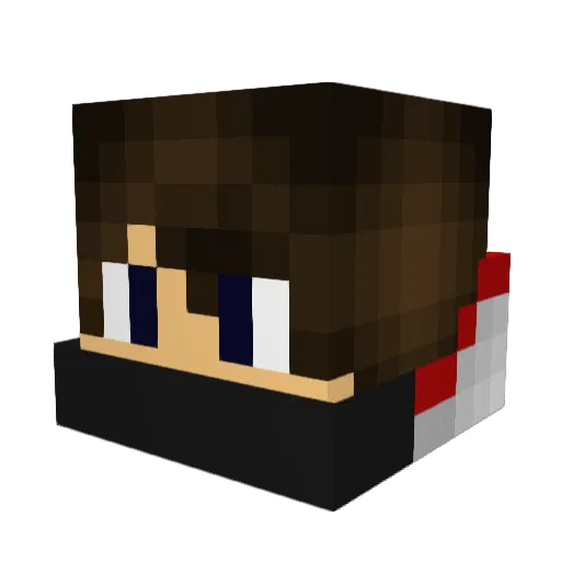 TGhostMarvin_ Minecraft avatar head, 3D render