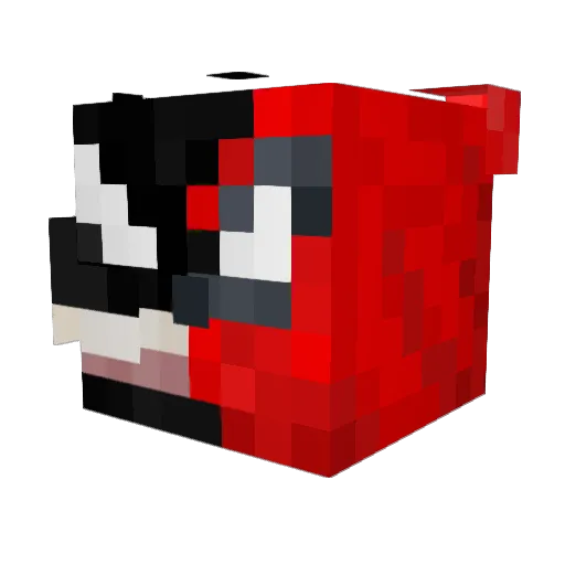 TGloaming Minecraft avatar head, 3D render