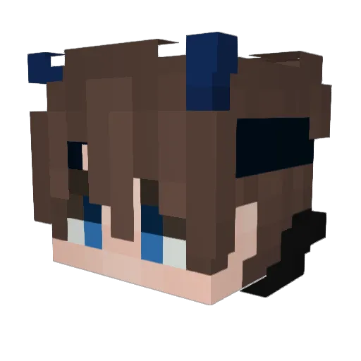 TGlory91 Minecraft avatar head, 3D render