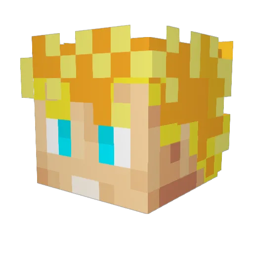 TGsourscopez Minecraft avatar head, 3D render