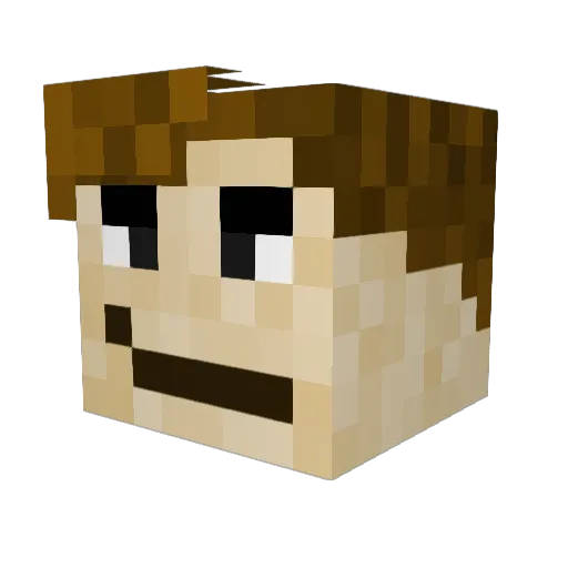 TGuild Minecraft avatar head, 3D render