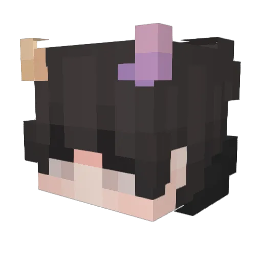 TGwuxing Minecraft avatar head, 3D render