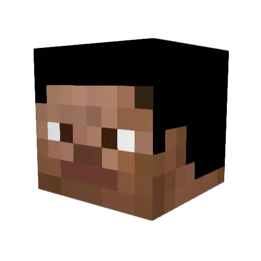 TGxVictim Minecraft avatar head, 3D render