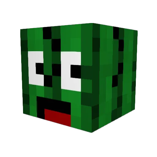 TH0BA Minecraft avatar head, 3D render