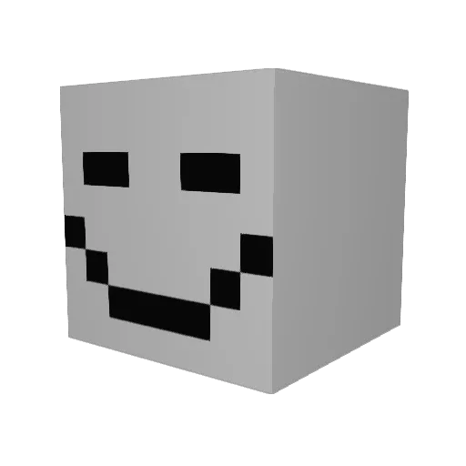 TH1027 Minecraft avatar head, 3D render