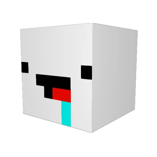 TH11NOU Minecraft avatar head, 3D render
