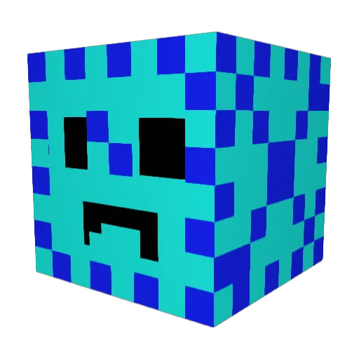 TH12 Minecraft avatar head, 3D render