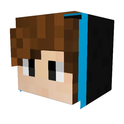 TH2312 Minecraft avatar head, 3D render
