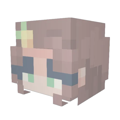 TH3G0DF4TH3R Minecraft avatar head, 3D render