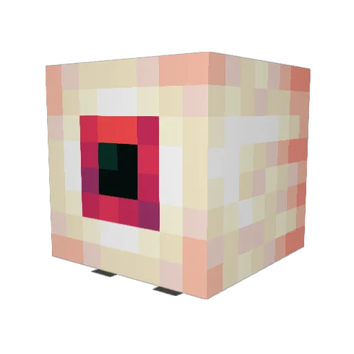 TH3N0TH1NG Minecraft avatar head, 3D render