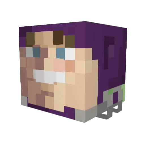 TH3_5aInT5_NuT5 Minecraft avatar head, 3D render
