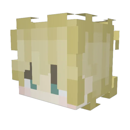 TH3_BUZZY_ Minecraft avatar head, 3D render