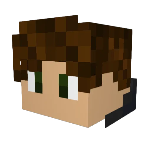 TH3_J3N53N_5 Minecraft avatar head, 3D render