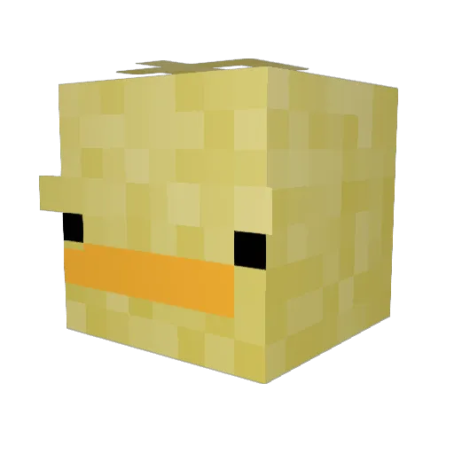 TH3_LEGEND_27 Minecraft avatar head, 3D render
