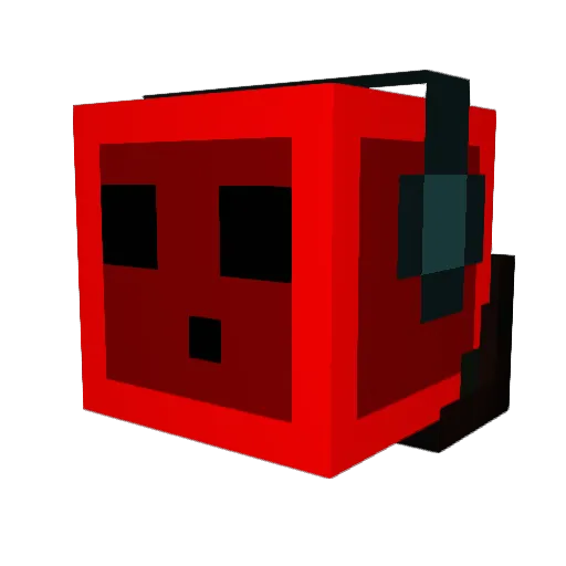 TH448 Minecraft avatar head, 3D render