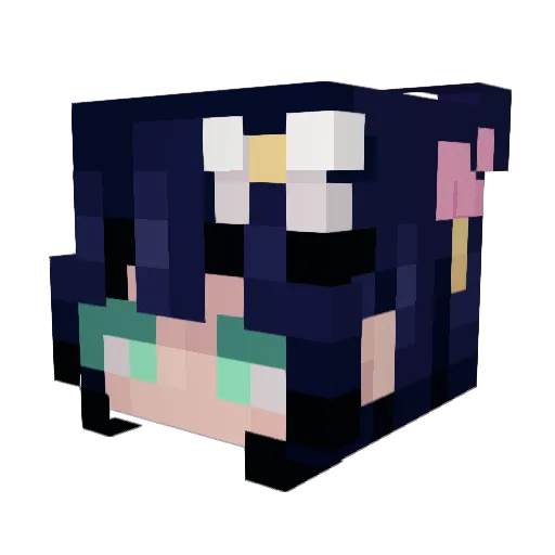 THAT1RAVEN Minecraft avatar head, 3D render
