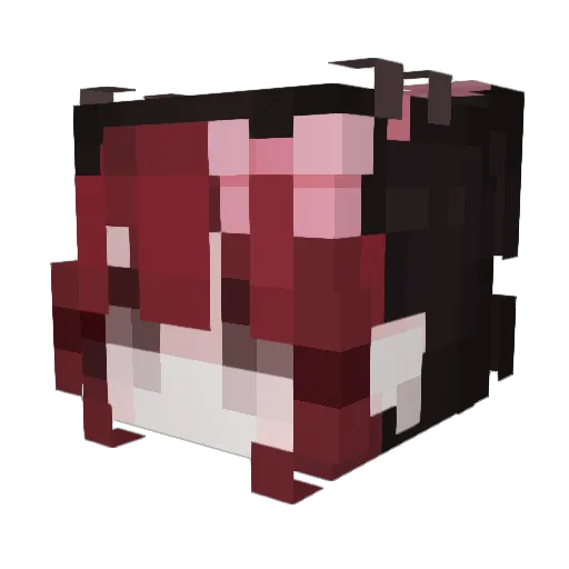 THATKIDISDEAD Minecraft avatar head, 3D render