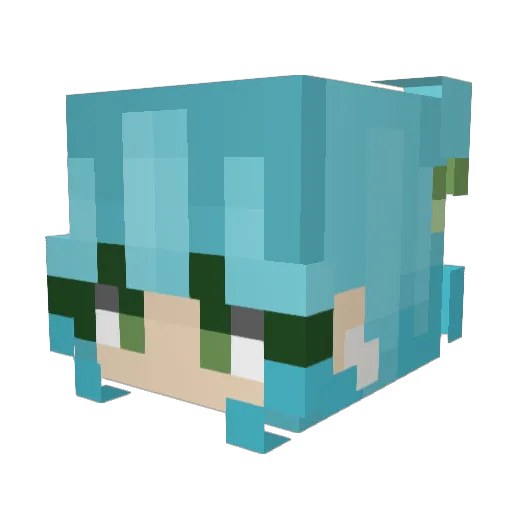THCoffee Minecraft avatar head, 3D render